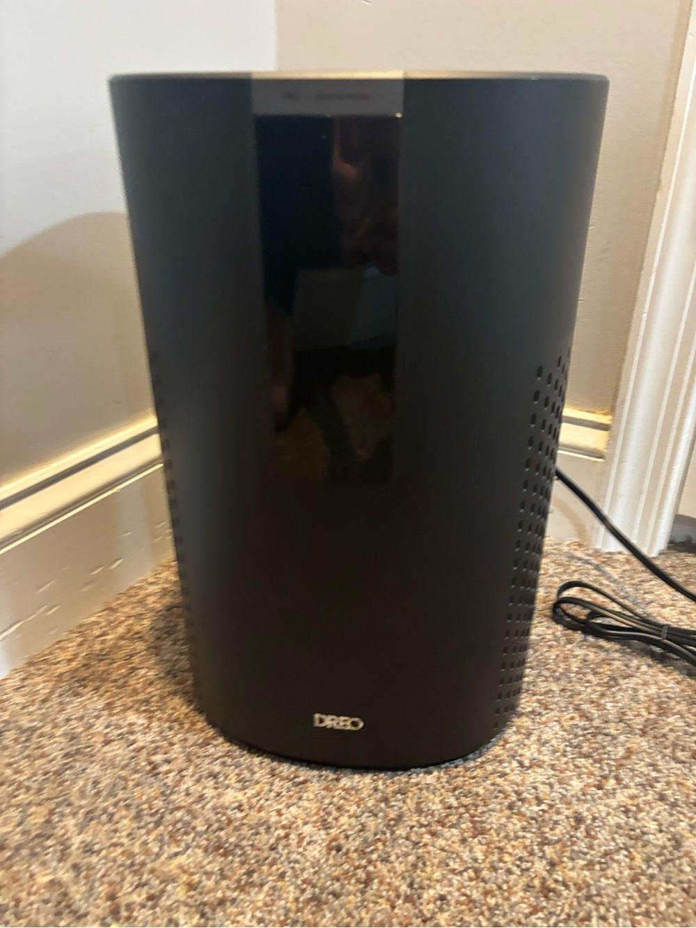 Dreo Black Tower Air Purifier - Sleek Home Air Cleaner